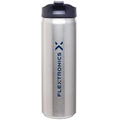 16 Oz. Silver Stainless Steel Can Thermal Tumbler